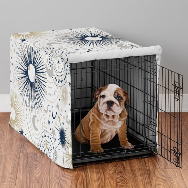 View of Sweet Jojo Designs Canvas Pet Crate Cover - Wayfair Canada
